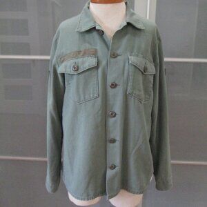 *SOLD* Aritzia TNA Hunter Green Military Cargo Light Oversized Shirt Jacket